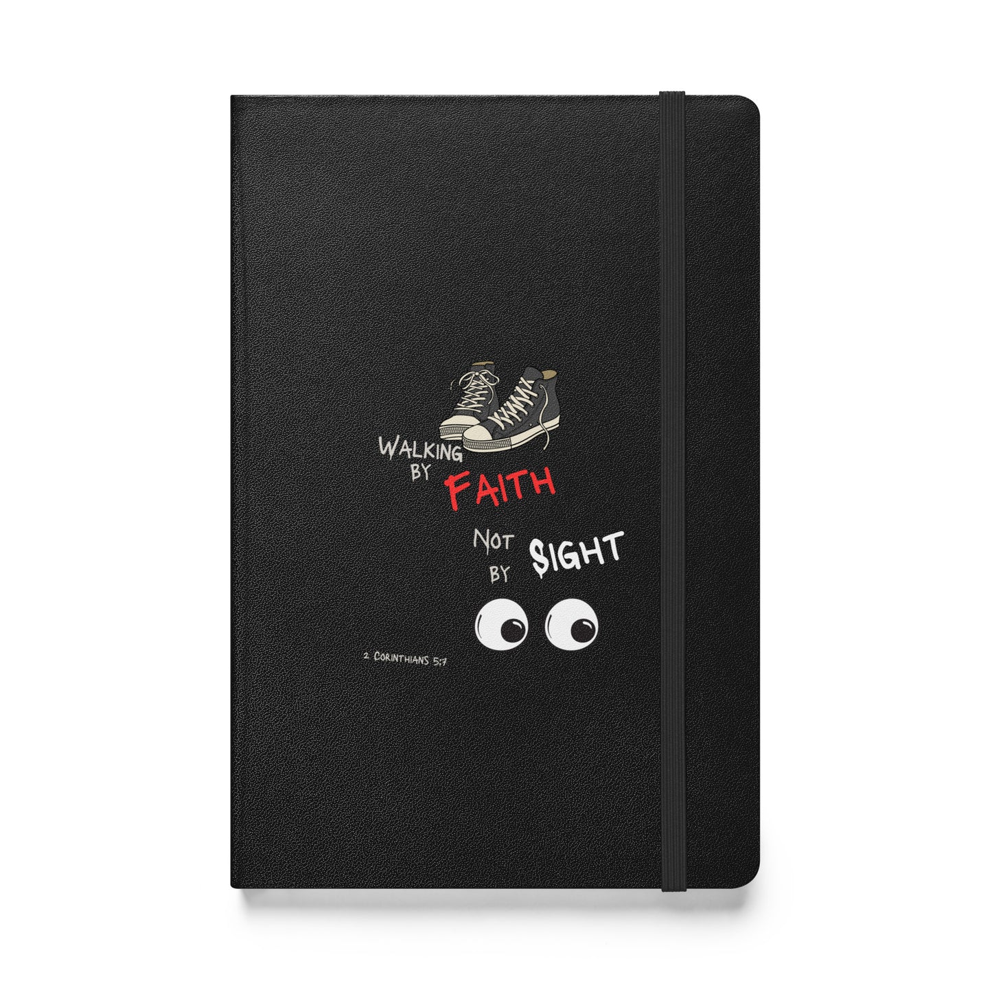 Hardcover bound notebook 2Corth5:7
