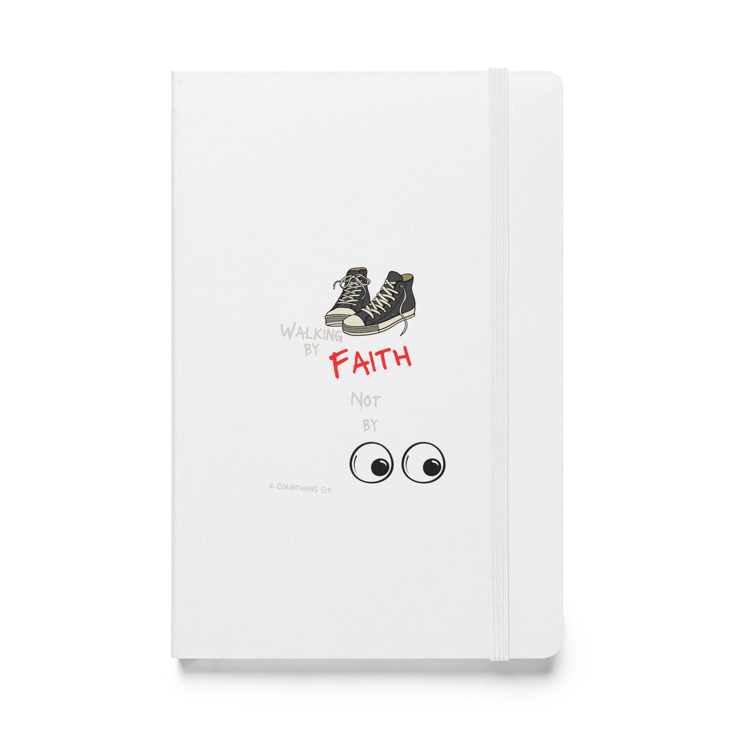 Hardcover bound notebook 2Corth5:7